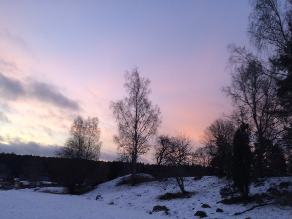 Soluppgång, Murkelheim, februari 2015
